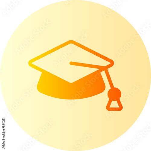 mortarboard gradient icon