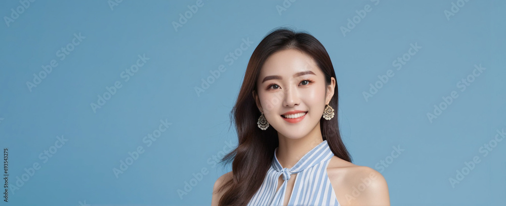 Beautiful Chinese good woman nice fashion half body eye contact Beautiful Chinese good woman nice fashion half body eye contact