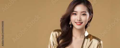 Wallpaper Mural Beautiful Chinese good woman nice fashion half body eye contact Torontodigital.ca