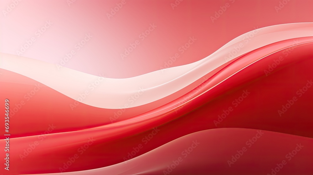Abstract Red and White Waves Dancing in the Digital Realm Abstract Red and White Waves Dancing in the Digital Realm