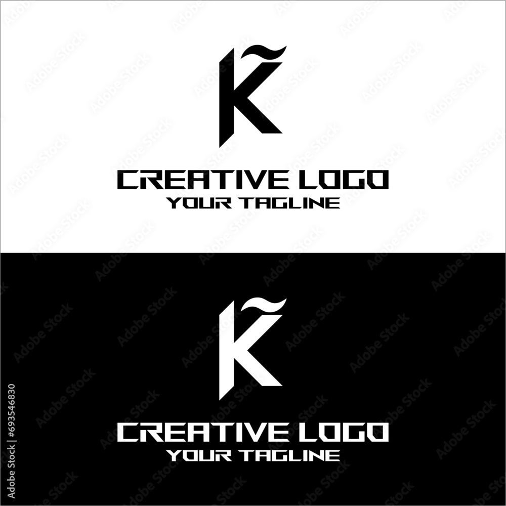 creative letter logo k desain vektor creative letter logo k desain vektor