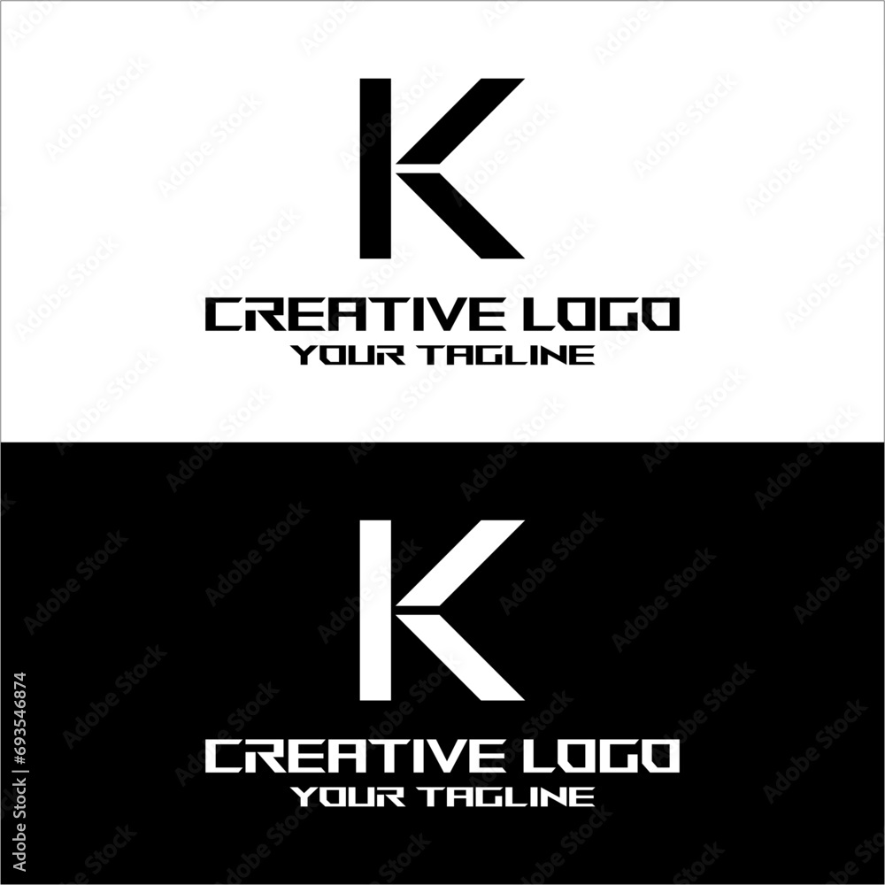 creative letter logo k desain vektor creative letter logo k desain vektor
