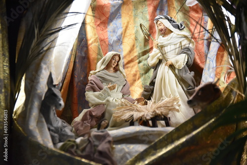 Foto Santons de la crèche à Noël