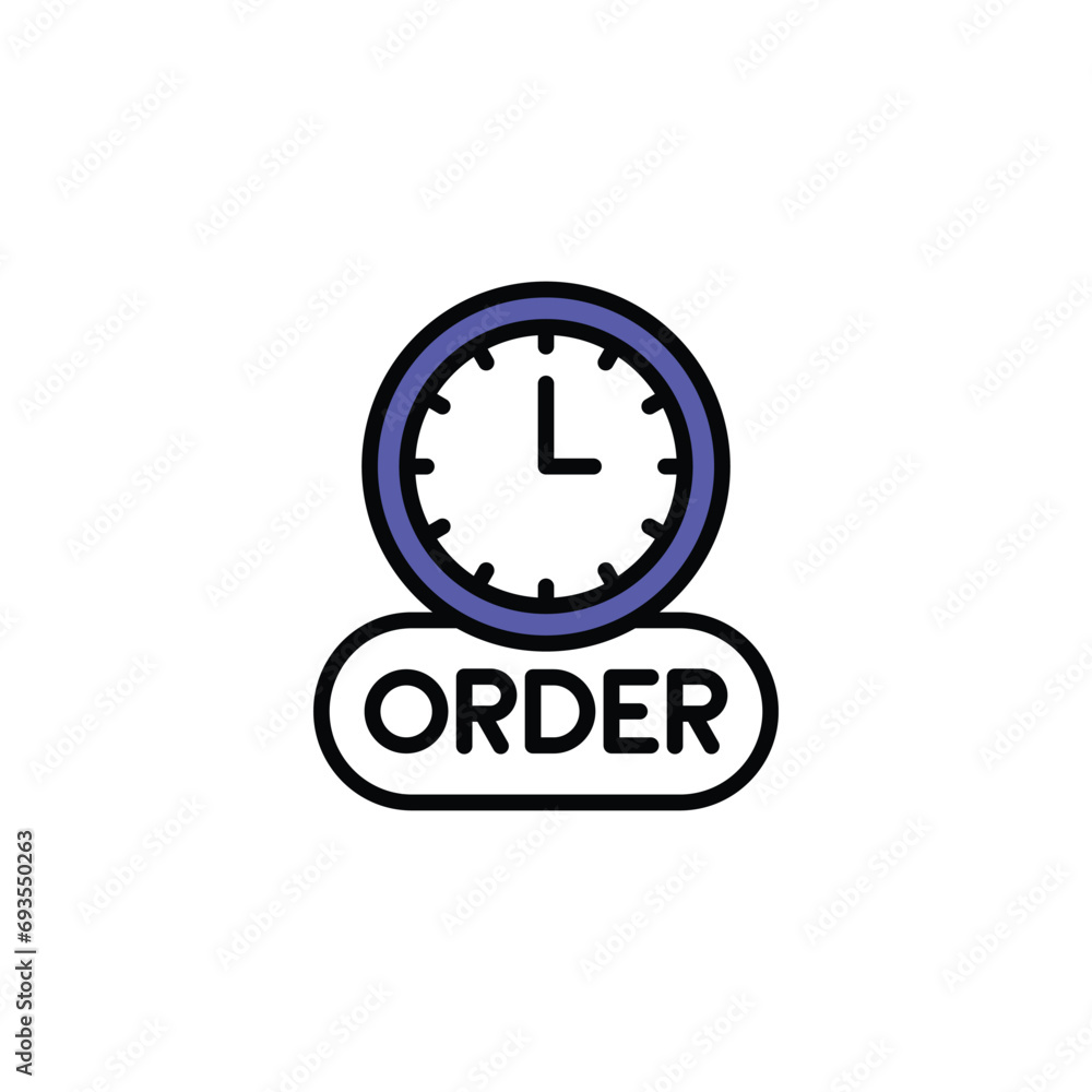 Limited Time icon design with white background stock illustration Limited Time icon design with white background stock illustration