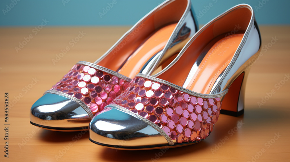 Naklejka premium Explore the Timeless Comfort of Slip Mules, Minimalist Shoes for a Graceful Step...Slip Mules, the Perfect Synthesis between Style and Comfort, for an Expression of Light Elegance.