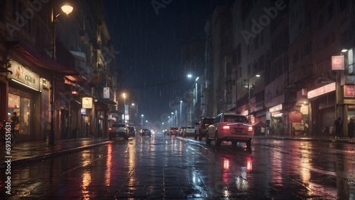 night view of the city © UmerDraz