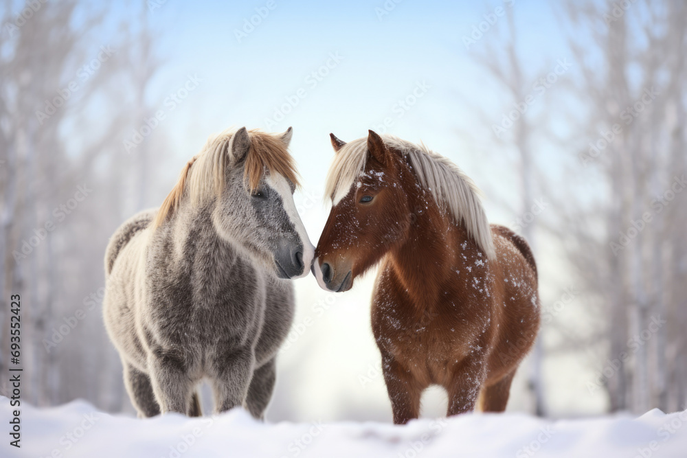 Mare animal snow equestrian mane winter cold whites mammal horse Mare animal snow equestrian mane winter cold whites mammal horse