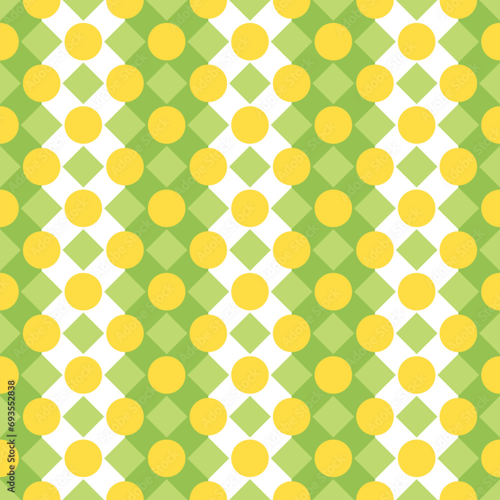 Cheerful rows of shapes pattern. A flat vector pattern with combination of circles, rectangles and bright colors. Cheerful rows of shapes pattern. A flat vector pattern with combination of circles, rectangles and bright colors.