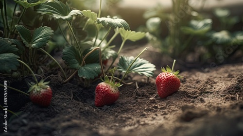 Ilusration of fresh strawberries