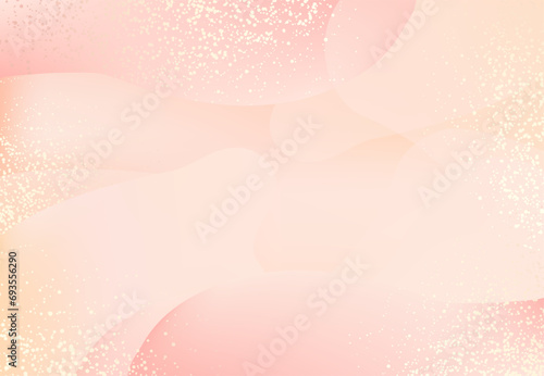 Pastel peachy gradient vector design card. Pink and gold watercolor style background. Minimalist web blog template