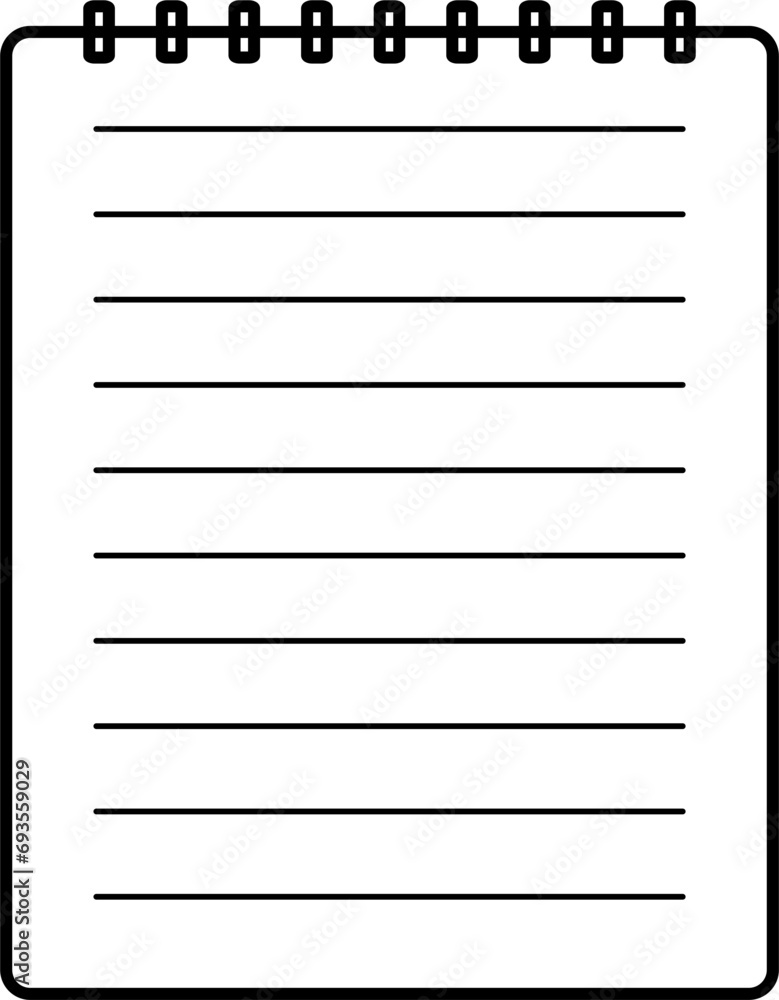 Notepaper Lineart Notepaper Lineart