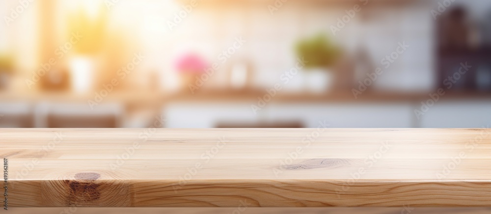 wooden top kitchen room and free space wooden top kitchen room and free space