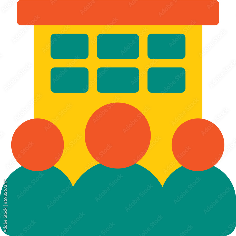 Employee Office Building Vector Flat Icon, suitable for business or investment or office purpose. Employee Office Building Vector Flat Icon, suitable for business or investment or office purpose.