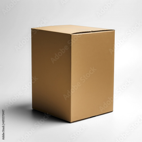 vertical carboard box mockup