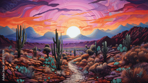 Phoenix american saguaro usa southwest west silhouette america southwestern arizona background western