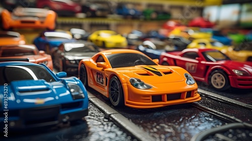 A lively display of toy cars and race tracks © Visual Aurora