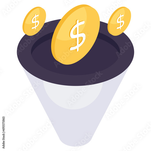 Perfect design icon of sales funnel 