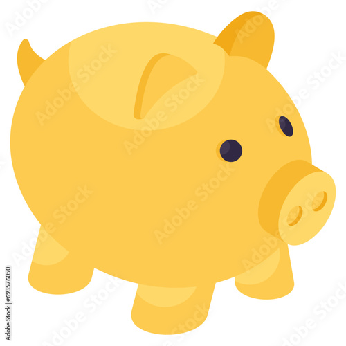 Modern design icon of piggy bank