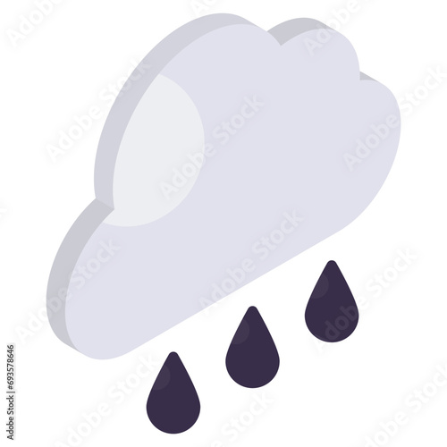 Rainfall icon in perfect design 