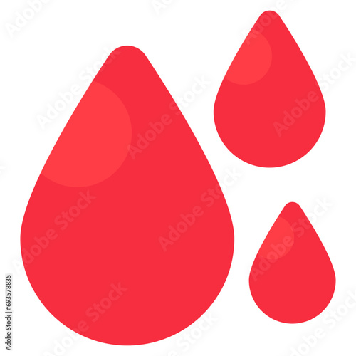 A isometric design icon of water drop