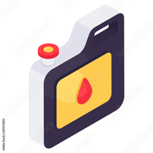 Modern design icon of diesel can