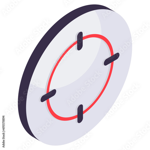 Modern design icon of reticle 