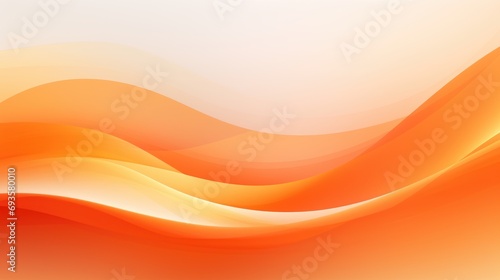 orange waves 3d on isolated background