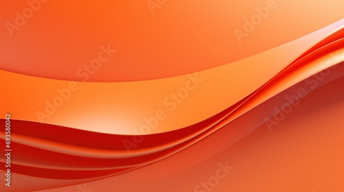 orange waves 3d on isolated background