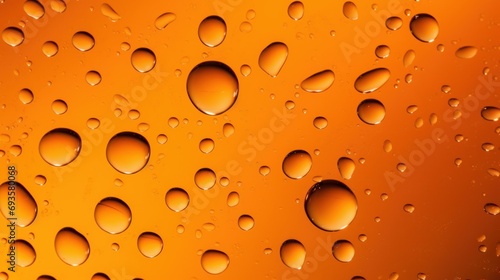 water bubbles effect on orange background