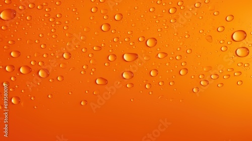 water bubbles effect on orange background