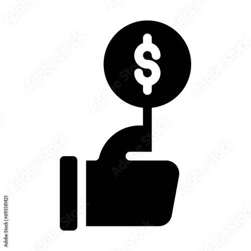 bidding glyph icon