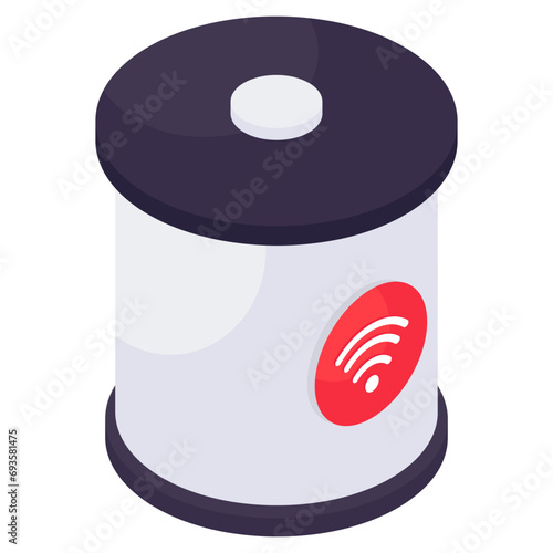 A perfect design icon of smart speaker 