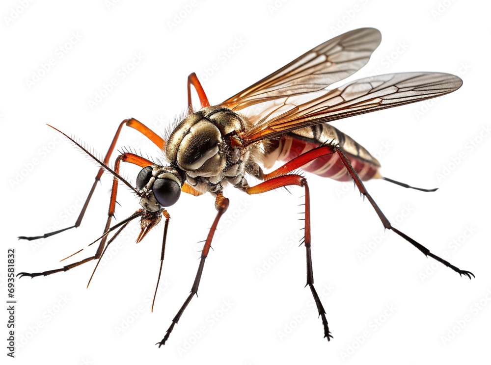 Mosquito isolated on white background Mosquito isolated on white background