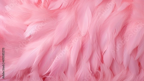 Background with pink flamingo feather pattern.