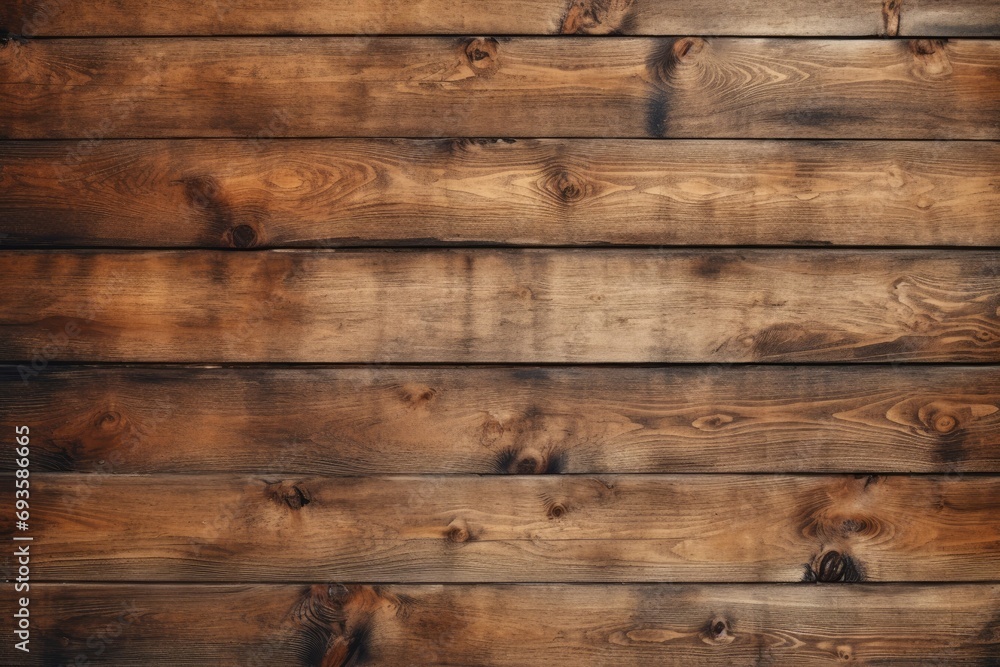 Warm Toned Wooden Plank Texture for Background or Design Elements
