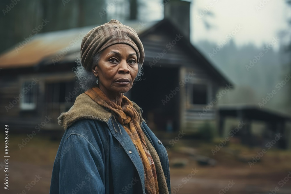 Portrait of an Elderly African American Woman in a Rural Setting Portrait of an Elderly African American Woman in a Rural Setting