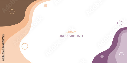 Abstract colorful wave banner design with white space for text and message. vector illustration	