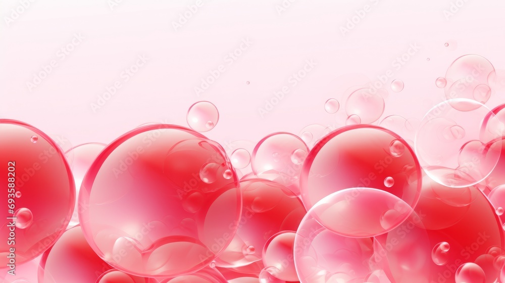 pattern background with pink bubbles