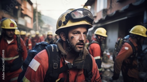 Earthquake and rescue team