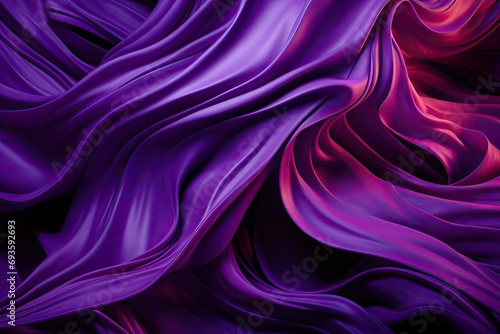 Luxurious Purple Pink Silk Fabric Draped Elegantly
