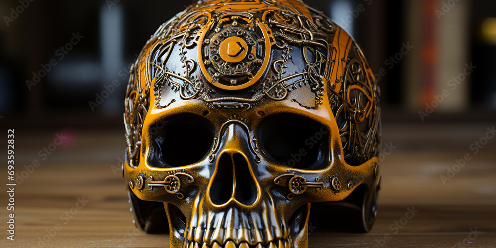 A Smiling Man skull with a Tool High quality photo A Smiling Man skull with a Tool High quality photo