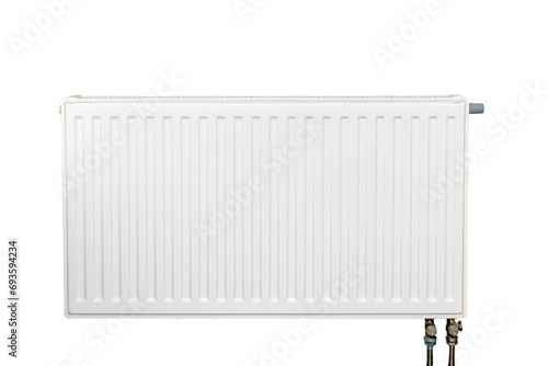 Wallpaper Mural White heating radiator, isolated object on a white background Torontodigital.ca