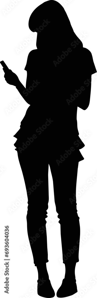 Women taking selfie and talking on mobile phone. Set of women taking selfie silhouette vector illustration. Women taking selfie and talking on mobile phone. Set of women taking selfie silhouette vector illustration.