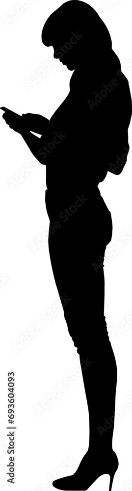 Women taking selfie and talking on mobile phone. Set of women taking selfie silhouette vector illustration. Women taking selfie and talking on mobile phone. Set of women taking selfie silhouette vector illustration.