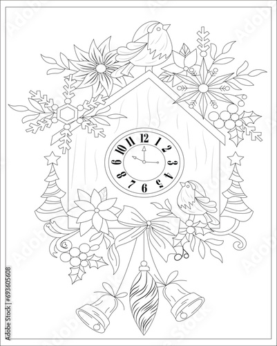 dults Coloring page for Christmas photo