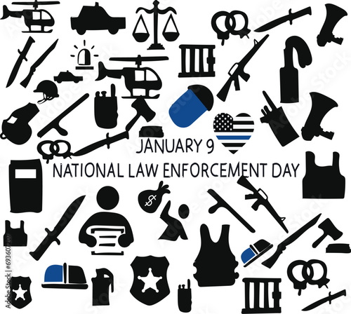 national law enforcement appreciation day is celebrated every year on 9 January.
