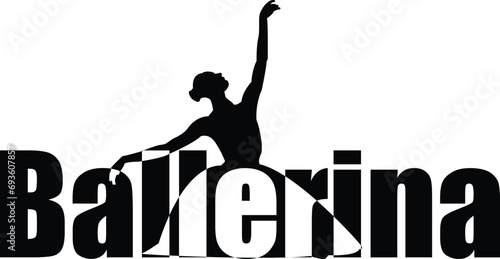 Elegant Dance Ballerina Silhouette Artwork	