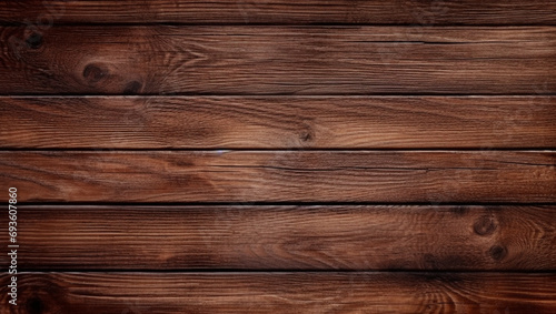 Wooden background. Texture made of wooden boards. Dark Brown Wood texture with scratches.