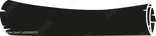 Scroll of old paper icon. Vector. Flat design.
