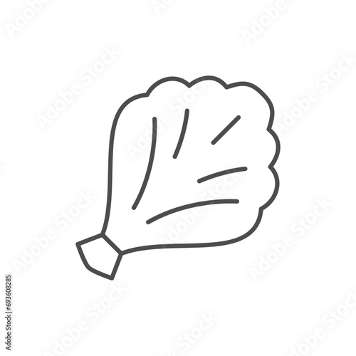 Sauna whisk line outline icon